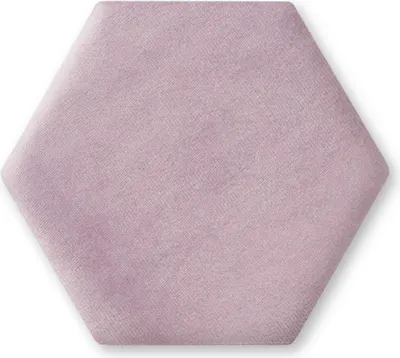 Produktbild von TAPHICEROS Hex Wandpaneel Polsterpaneel, 30x26 cm, SWING 13, Puderrosa, Wandkissen Hexagon Wandpolster Kopfteil für Bett Gepolstert Polsterplatte