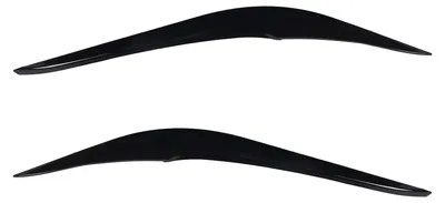 Image de 2 pièces de sourcils de phares, gauche et droite, installation rapide, style racing, amélioration pour les modèles 2 Series F22 F23 de 2015 à 2019, finition noire brillante