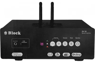 Produktbild von Audioblock BLOCK SV-10, Schwarz, 20 - 20000 Hz, DAB+, FM, 87,5 - 108 MHz, Spotify, AAC, AAC+, FLAC, MP3, WAV, WMA