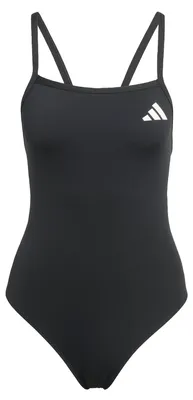 Produktbild von adidas Damen Thin Straps V-Back Swimsuit Swimwear, Black, 36