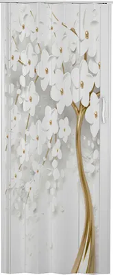 Produktbild von Drzwi Harmonijkowe Kwiaty 83 cm - druk jednostronny