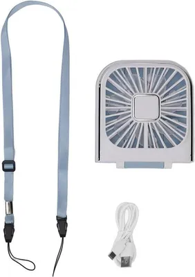 Obrázek produktu pro Přenosný mini ventilátor s funkcí nabíjení přes USB a držákem na mobilní telefon