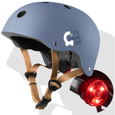 Produktbild von Kinderhelm CARIBOO LED-Licht verstellbar (Navy/Coffee)