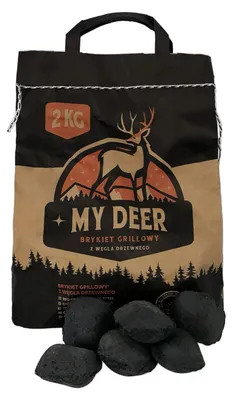 Obrázok produktu pre Brikety z dreveného uhlia na grilovanie – 2 kg