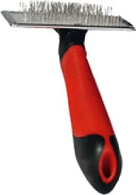 Produktbild von Karlie Professional Zupfbürste - Hundebürsten - L - Gummi - Rot/Schwarz - 18x11,5 m