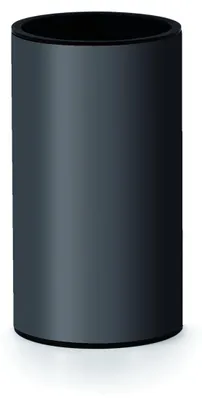 Immagine prodotto di Portaspazzolini in acciaio inox gun metal | Clivia