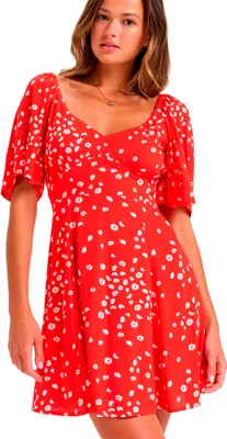 Produktbild von Roxy Mercado Crinkle Kurzes Kleid Rot XS Frau Rot XS
