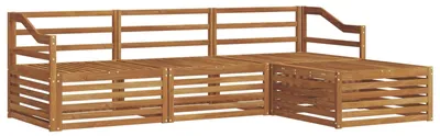 Immagine prodotto di vidaXL Set di divani da esterno, 4 pezzi, in legno massello di acacia naturale