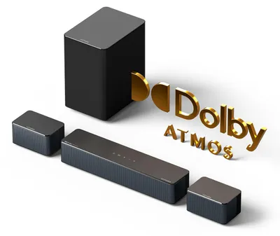 Immagine prodotto di 5.1 Sistema audio surround - Set per cinema - Audio Dolby Atmos - Soundbar con subwoofer - Subwoofer wireless