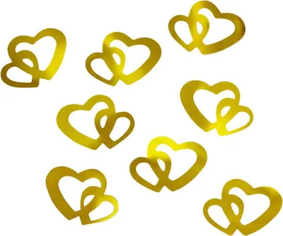 Produktbild von Oblique Unique Herz Konfetti Tischdeko Liebe Romantik Hochzeitsdeko - gold