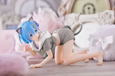 Produktbild von Taito - Re:Zero - Starting Life in Another World Rem Cat Roomwear Version Renewal Edition 13cm