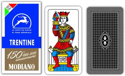 Imagen del producto de Modiano, baraja regional de Trentino, edición conmemorativa del 150º aniversario, código de producto: 300073