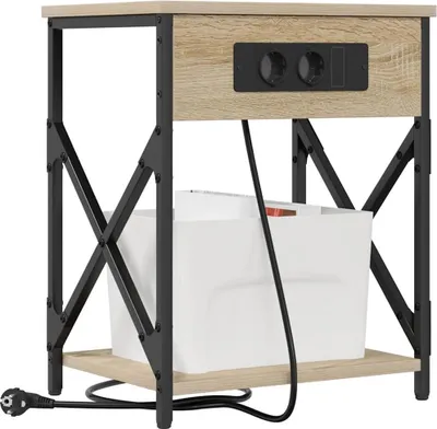Obrázok produktu pre vidaXL Nočný stolík z dubového dreva Sonoma 41 x 31 x 51 cm drevotrieska