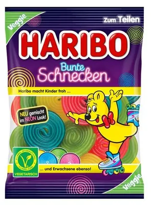 Productafbeelding van HARIBO 10060683 HARIBO Bunte Schnecken Fruchtgummi 160,0 g, 1 St.
