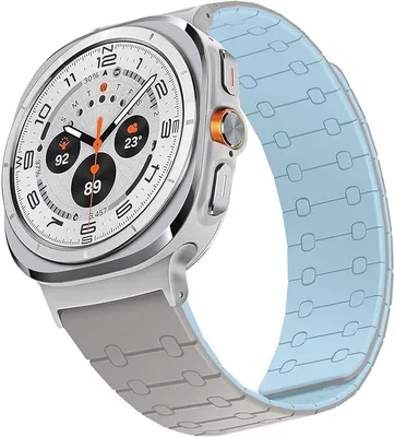 Zdjęcie produktu dla Pasek Samsung Galaxy Watch Ultra 47 mm Magnetyczny Silikon Khaki
