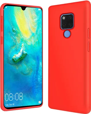 Obrázek produktu pro Pouzdro na mobilní telefon Huawei Mate 20 ochranný kryt silikonové gelové pouzdro na mobilní telefon, červené