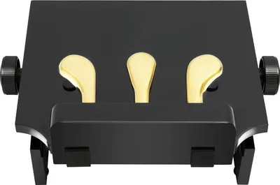 Image de Rehausseur de pédale de piano - Rehausseur de pédale pour enfants - Réglable en hauteur - Fer/bois/PVC - Pour les 4-12 ans - Noir