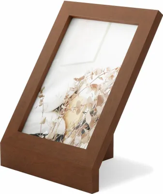 Produktbild von Umbra PODIUM, Holz, Walnuss, Einzelbilderrahmen, Tisch, Wand, Rechteckig, 152 mm