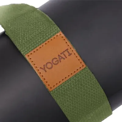 Produktbild von Verstellbarer Yogagurt aus Baumwolle – rutschfester Tragegurt für Yoga-, Pilates- und Fitnessmatten