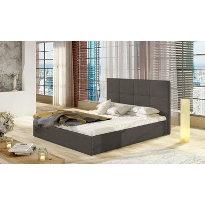 Obrázek produktu pro Čalouněná postel s úložným prostorem bez matrace 180x200 LINCOLN - šedá 1