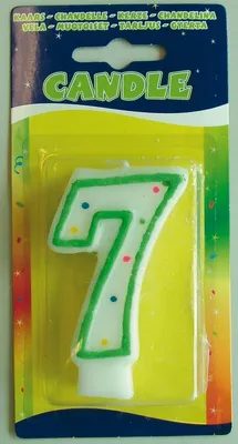 Obrázok produktu pre Číslo sviečky pre narodeninovú výzdobu číslo 7