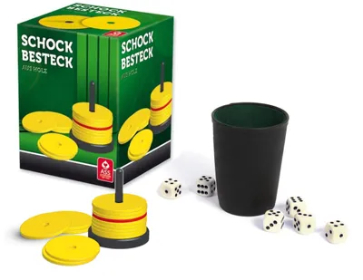 Produktbild von ASS Altenburger - Schockbesteck-Set mit Würfelbecher inkl. 6 Würfeln