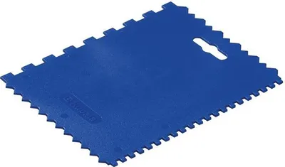 Produktbild von Kleberspachtel L.177mm B.130mm Zahn 4x4x4 mm/8x8x8mm Ku.(PP)