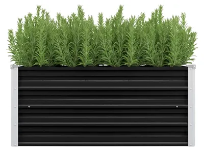 Produktbild von Hochbeet Anthrazit 100x40x45cm aus verzinktem Stahl