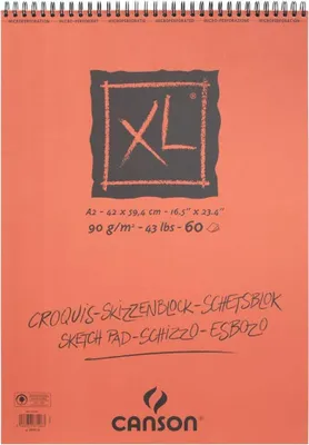 Produktbild von CANSON Skizzen und Studienblock "XL" DIN A2 90 g/qm 60 Blatt