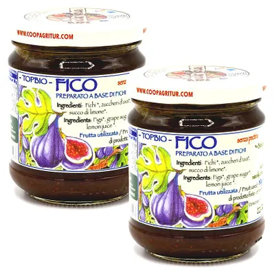 Produktbild von Agritur -  Feigenkompott ohne Zuckerzusatz - Nur Fruchtzucker - 2 x 210 g Glas