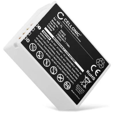 Immagine prodotto di CELLONIC 1x Batteria per Fotocamera Compatibile con Canon PowerShot G12, PowerShot G11, PowerShot G10, NB-7L – (1050mAh, 7.4V)