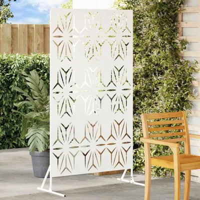 Produktbild von "Spring Sale"Sichtschutz Weiß 100x50x180cm Stahl DE135982 - Metallzäune