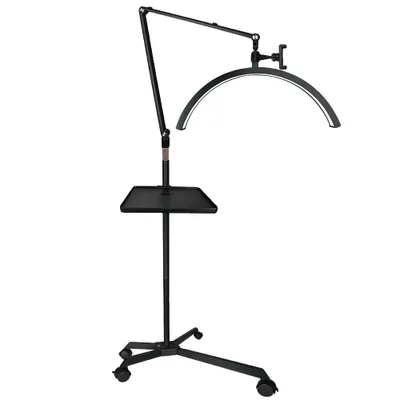 Productafbeelding van LED-vloerlamp in wimperstijl, 36W vermogen, instelbare helderheid tot 2800LM, zwart, EU-model