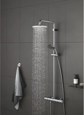 Immagine prodotto di Soffione doccia, GROHE Vitalio Start 210, getto singolo, risparmio idrico, attacco filettato da 1/2 pollice, 26415000