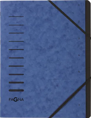 Produktbild von PAGNA Ordnungsmappe 7 Fächer 1-7 blau