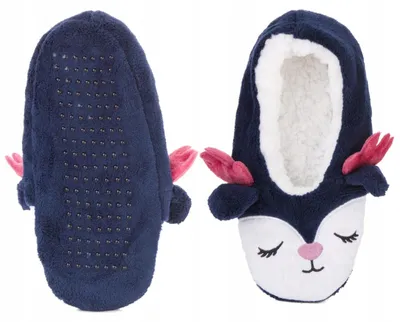 Immagine prodotto di Pantofole da donna blu - pantofole calde taglie 38-41 - pantofole - pantofole comode - suola antiscivolo