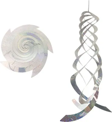 Produktbild von INF Reflektierende Vogelscheuchenspirale Silber