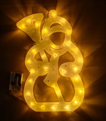 Obrázek produktu pro Foxter Svítící LED sněhulák XXL 42 cm teplá bílá