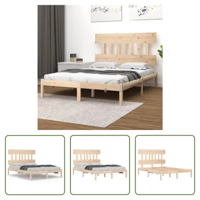 Produktbild von The Living Store Massivholzbett 140x190 cm