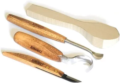 Imagen del producto de Kit de inicio de 4 piezas para tallar cucharillas