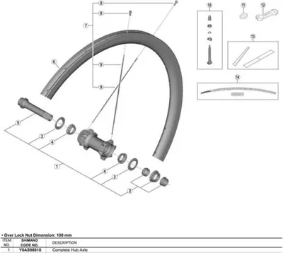 Obrázek produktu pro SHIMANO DUTÁ OSY WH-R9170-C40-TU-F12 – 12mm pevná osa pro kola silničních kol...