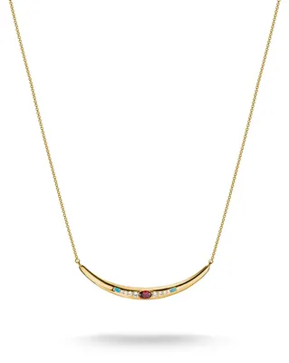 Produktbild von Thomas Sabo Halskette Elyndra Zirkonia Rot 18K Vergoldet KE2330-971-7