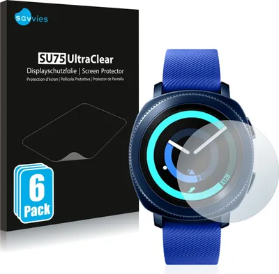 Produktbild von 6x Für Samsung Gear Sport Schutzfolie Savvies Displayschutz Display Schutz Folie Klar Transparent