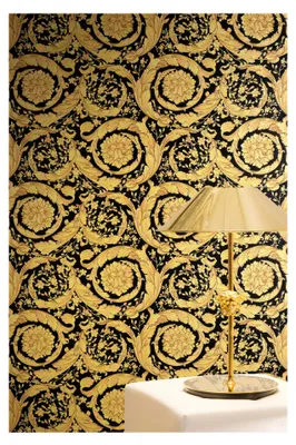 Produktbild von A.S. Création Vliestapete Versace 6 10,05 x 0,70 m Ranken Gold Schwarz strukturiert