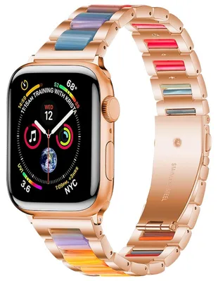 Produktbild von Für Apple Watch Series 11 10 42mm / 9 8 7 41 / 6 SE 5 4 40mm Metall / Harz Armband