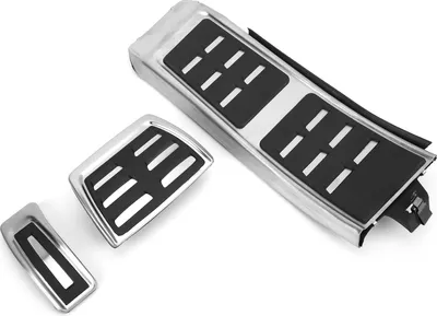 Image de 3PCS pédale d'accélérateur de frein en acier inoxydable de remplacement pour A4 B8 /S4RS4 LHD transmission automatique 2008-2015