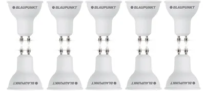 Produktbild von Blaupunkt Glühbirne GU10 - Spot Led Lampe - 5W (entspricht 50W) - 500 Lumen - 4000K - Led Neutralweiß - Nicht‑dimmbar - Abstrahlwinkel 100 Grad Breitstrahler - 10er Set