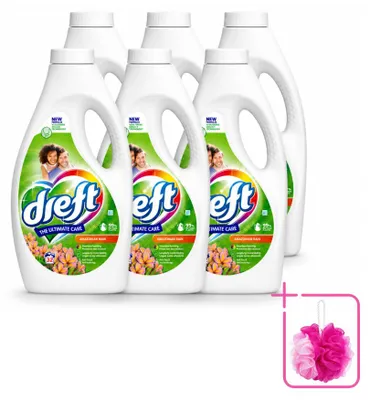 Produktbild von 6 x Dreft Flüssigwaschmittel Amazonasregen - für 32 Waschladungen - Sparpackung - 6 Stücke
