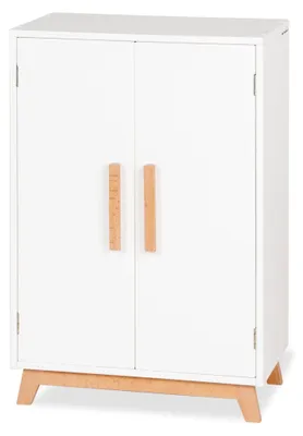 Puppenkleiderschrank Marit, 4-teilig, MDF/Buche, 45x30x67 cm