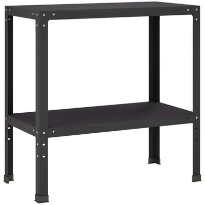 Zdjęcie produktu dla Stół do roślin, 80 x 40 x 80 cm, stal malowana proszkowo, kolor czarny
